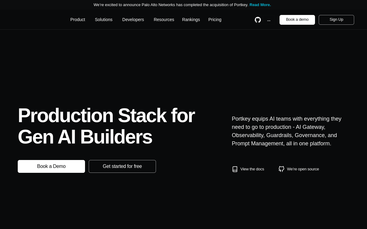 Screenshot of Portkey AI